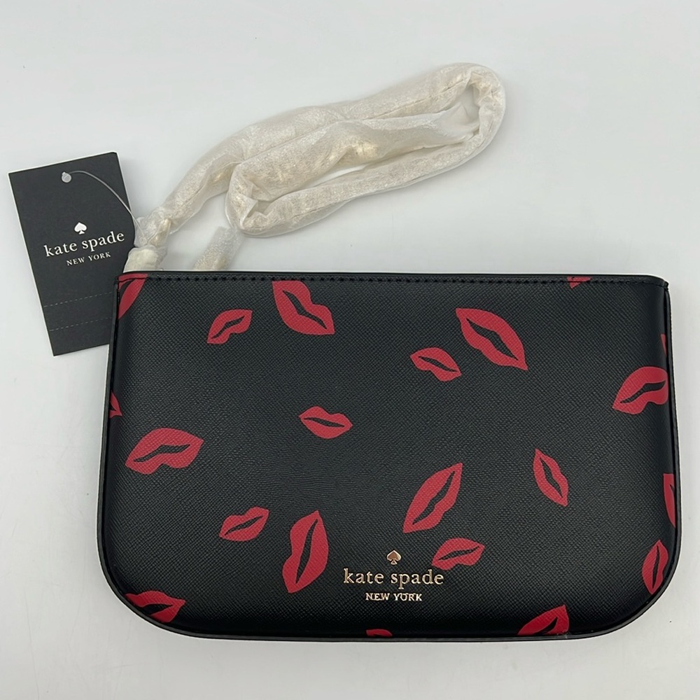 Kate Spade Madison Lip Toss Pochette Black Multi